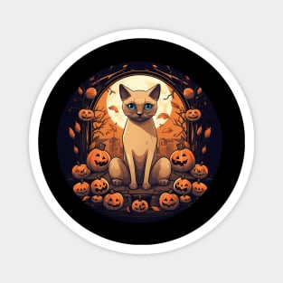 Tonkinese Cat Halloween, Cat Lover Magnet
